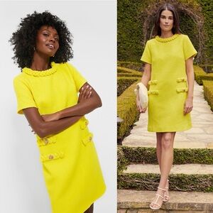 Tuckernuck Vibrant Yellow Textured Mini Dress